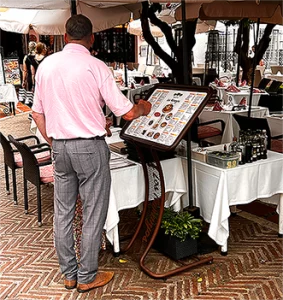 Vista en el restaurante