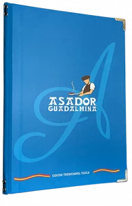 Carta tapas duras con lomo en tejido