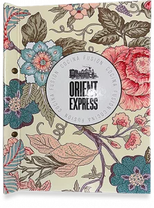 Carta menú con tornillos vistos